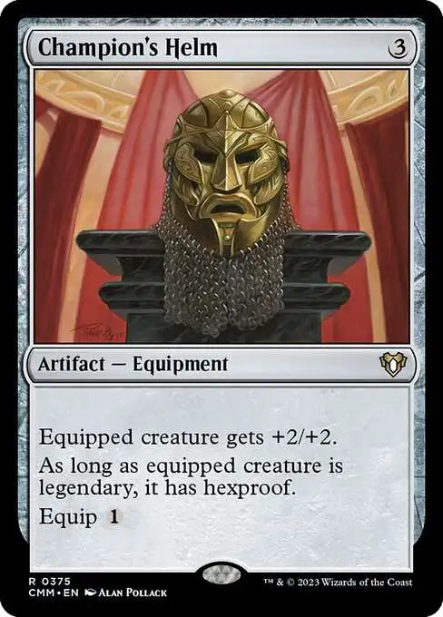 MtG Commander Masters Rare Champion's Helm #375