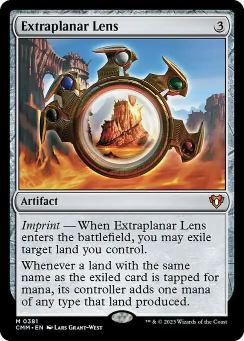 MtG Commander Masters Mythic Rare Extraplanar Lens #381