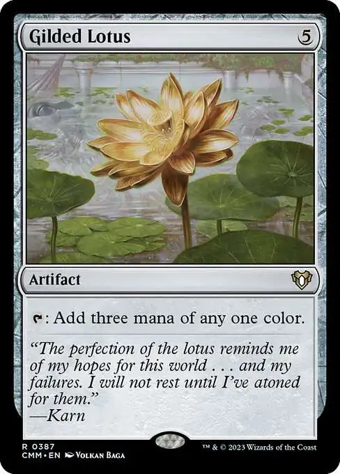 Magic The Gathering Commander Masters Single Card Rare Gilded Lotus 387 FOIL - ToyWiz Magic The Gathering Commander Masters Single Card Rare Gilded Lotus 387 FOIL - ToyWiz