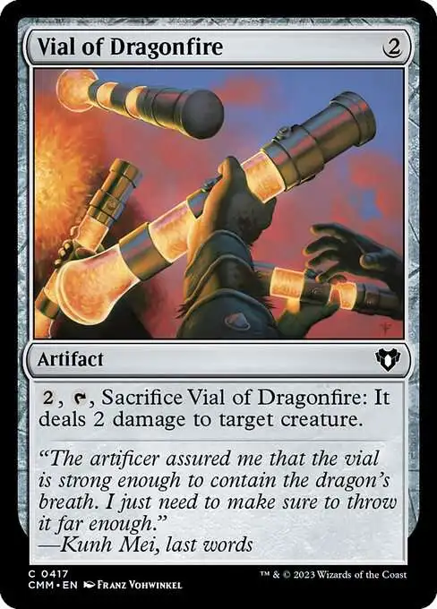 MtG Commander Masters Common Vial of Dragonfire #417