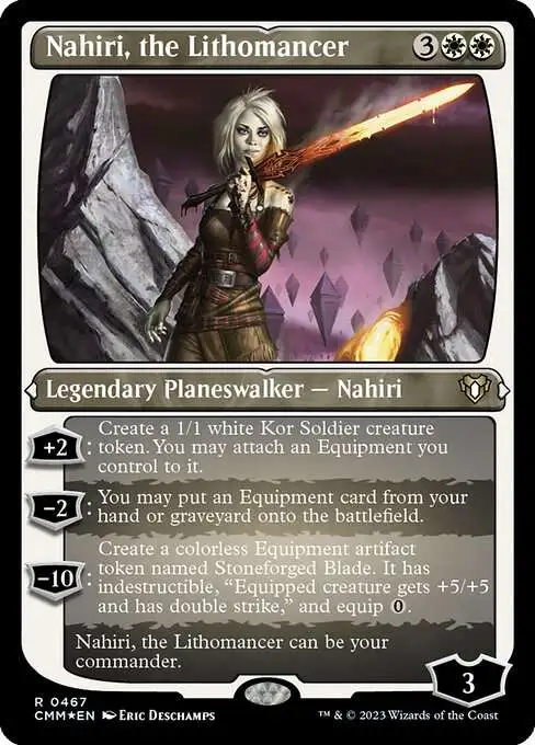 Magic The Gathering Commander Masters Single Card Rare Nahiri, the  Lithomancer 467 Etched FOIL - ToyWiz