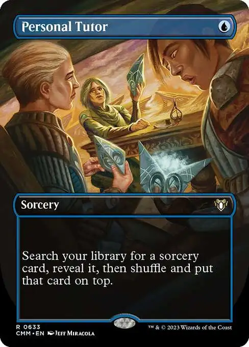 Magic The Gathering Commander Masters Single Card Rare Personal Tutor 633  Borderless - ToyWiz