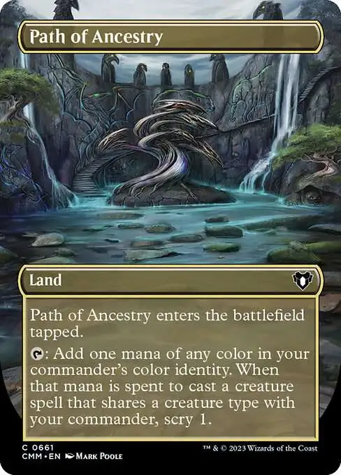 MtG Commander Masters Common Path of Ancestry #661 [Borderless]