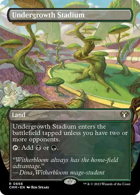 MtG Commander Masters Rare Undergrowth Stadium #666 [Borderless]