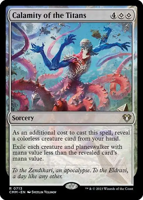 Magic The Gathering Commander Masters Single Card Rare Calamity of the  Titans 713 Commander - ToyWiz
