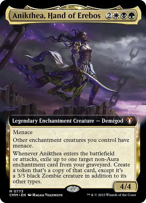 Magic The Gathering Commander Masters Single Card Mythic Rare Anikthea,  Hand of Erebos 773 Extended Art FOIL - ToyWiz