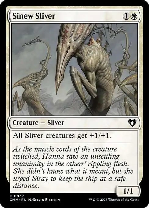 MtG Commander Masters Common Sinew Sliver #837