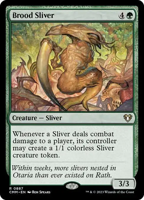MtG Commander Masters Rare Brood Sliver #887