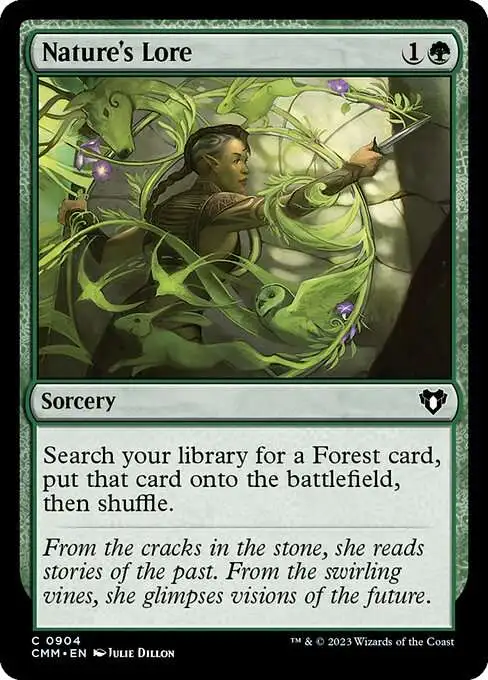 Magic The Gathering Commander Masters Single Card Common Natures Lore 904 - ToyWiz Magic The Gathering Commander Masters Single Card Common Natures Lore 904 - ToyWiz