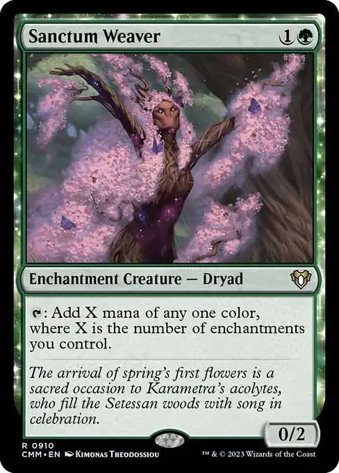MtG Commander Masters Rare Sanctum Weaver #910