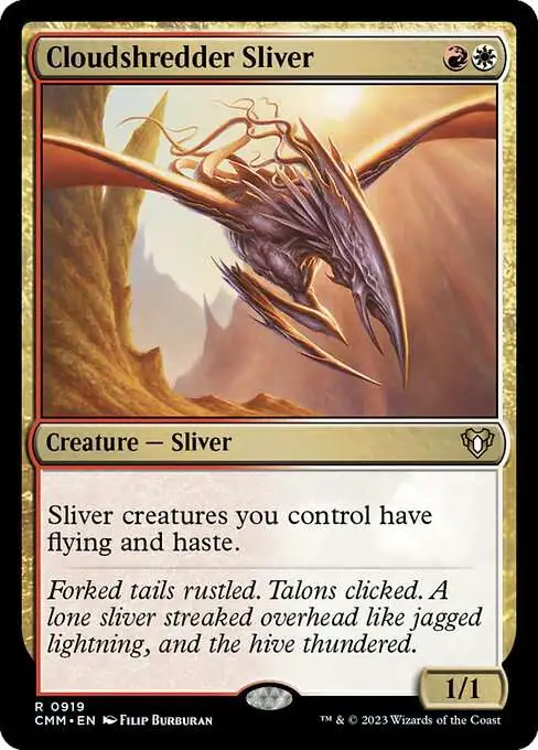 MtG Commander Masters Rare Cloudshredder Sliver #919
