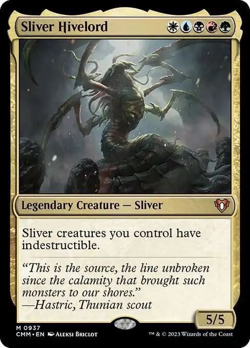 MtG Commander Masters Mythic Rare FOIL Sliver Hivelord #937