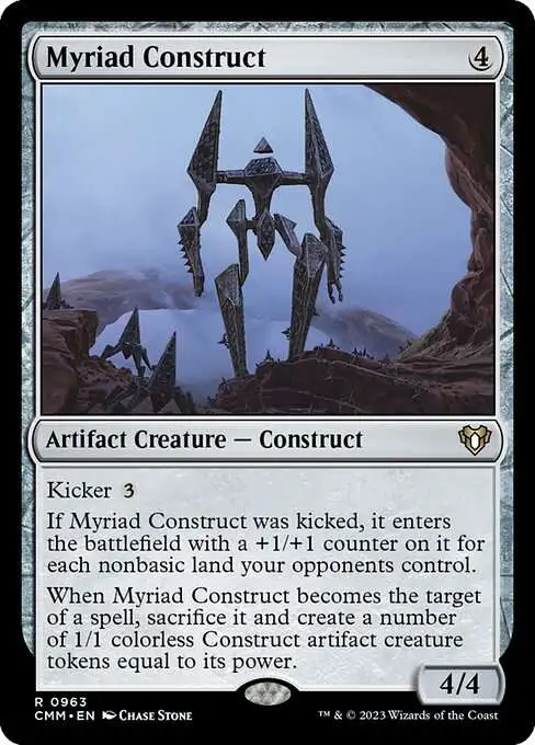 Magic The Gathering Commander Masters Single Card Rare Myriad Construct 963  - ToyWiz