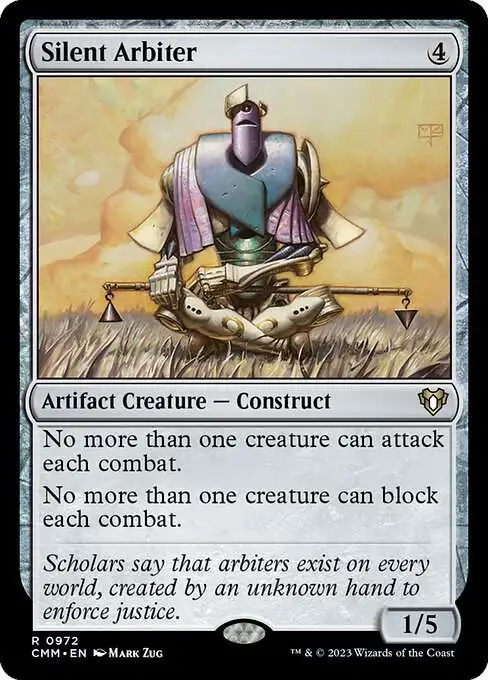 MtG Commander Masters Rare Silent Arbiter #972