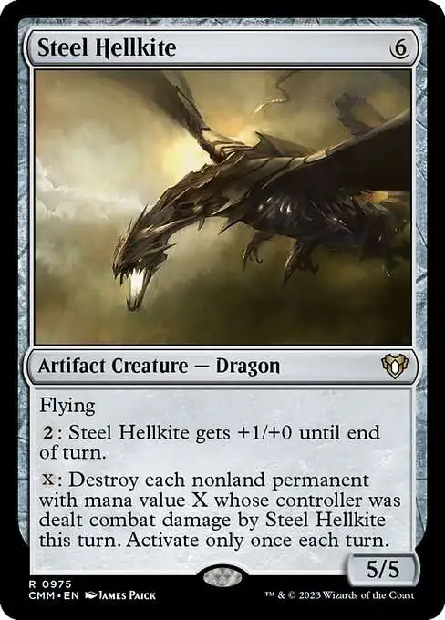 MtG Commander Masters Rare Steel Hellkite #975