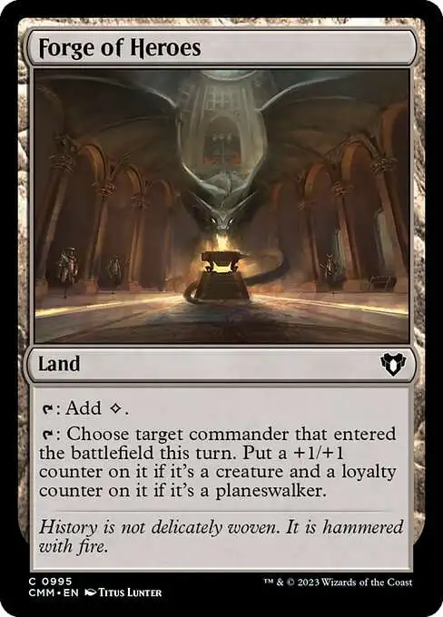 Magic The Gathering Commander Masters Single Card Common Forge of Heroes  995 FOIL - ToyWiz