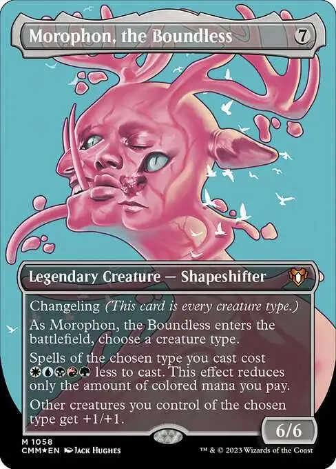 MtG Commander Masters Mythic Rare Morophon, the Boundless #1058 [Textured FOIL]