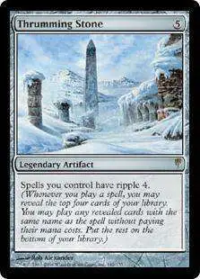 MtG Coldsnap Rare Foil Thrumming Stone #142