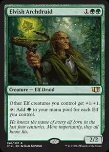 MtG Commander 2014 Rare Elvish Archdruid #190