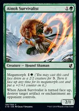 MtG Commander 2019 Common Ainok Survivalist #156