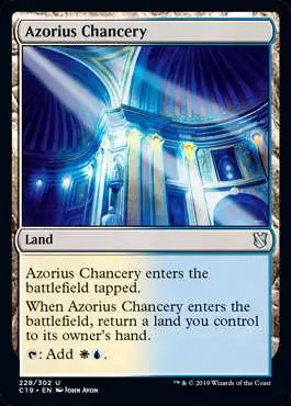 Magic The Gathering Commander 2019 Single Card Uncommon Azorius Chancery  228 - ToyWiz