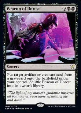 MtG Commander 2019 Rare Beacon of Unrest #105
