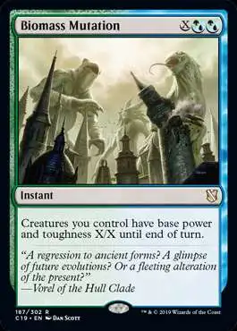 MtG Commander 2019 Rare Biomass Mutation #187
