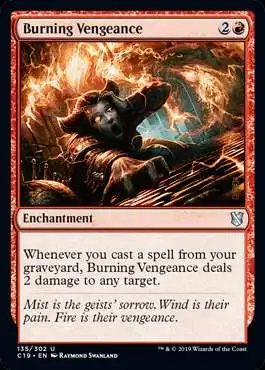 MtG Commander 2019 Uncommon Burning Vengeance #135