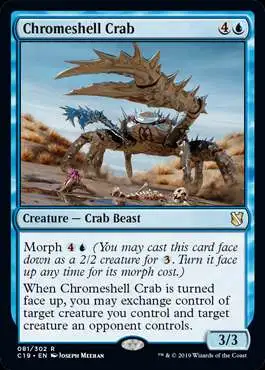 MtG Commander 2019 Rare Chromeshell Crab #81