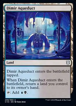 MtG Commander 2019 Uncommon Dimir Aqueduct #239