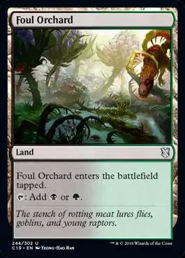 MtG Commander 2019 Uncommon Foul Orchard #244