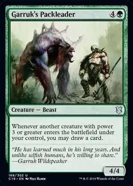 MtG Commander 2019 Uncommon Garruk's Packleader #168