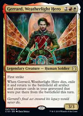MtG Commander 2019 Rare Gerrard, Weatherlight Hero #41