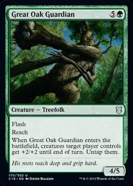 MtG Commander 2019 Uncommon Great Oak Guardian #170