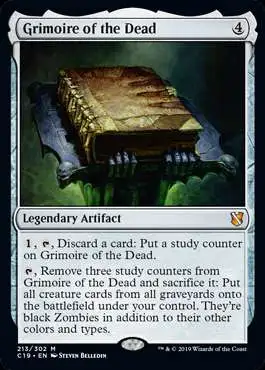MtG Commander 2019 Mythic Rare Grimoire of the Dead #213