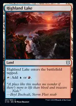 MtG Commander 2019 Uncommon Highland Lake #251