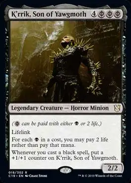 MtG Commander 2019 Rare K'rrik, Son of Yawgmoth #18