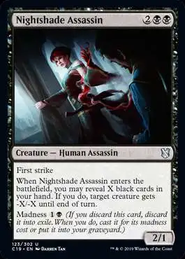 MtG Commander 2019 Uncommon Nightshade Assassin #123
