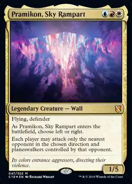 MtG Commander 2019 Mythic Rare Foil Pramikon, Sky Rampart #47