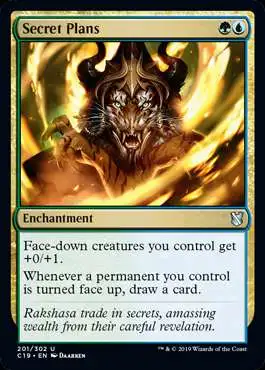 MtG Commander 2019 Uncommon Secret Plans #201