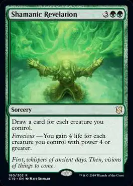 MtG Commander 2019 Rare Shamanic Revelation #180