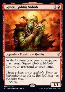 MtG Commander 2019 Rare Squee, Goblin Nabob #152