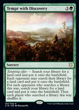MtG Commander 2019 Rare Tempt with Discovery #183