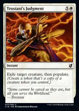 MtG Commander 2019 Common Trostani's Judgment #77