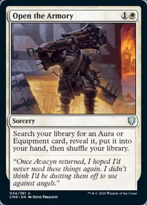 MtG Trading Card Game Commander Legends Uncommon Open the Armory #34