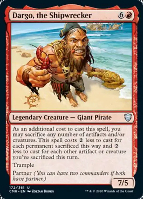 MtG Trading Card Game Commander Legends Uncommon Dargo, the Shipwrecker #172