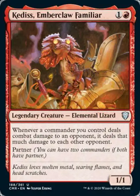 MtG Trading Card Game Commander Legends Uncommon Kediss, Emberclaw Familiar #188