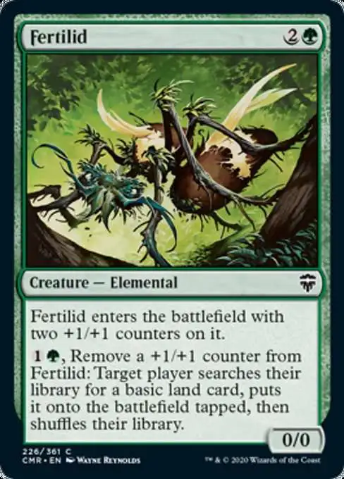 MtG Trading Card Game Commander Legends Common Fertilid #226