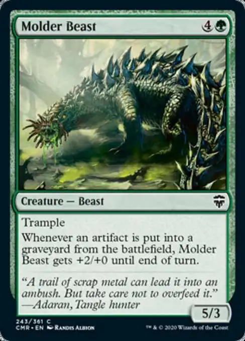 MtG Trading Card Game Commander Legends Common Molder Beast #243