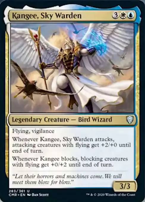 MtG Trading Card Game Commander Legends Uncommon Kangee, Sky Warden #283